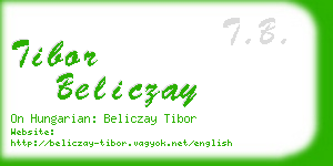 tibor beliczay business card
